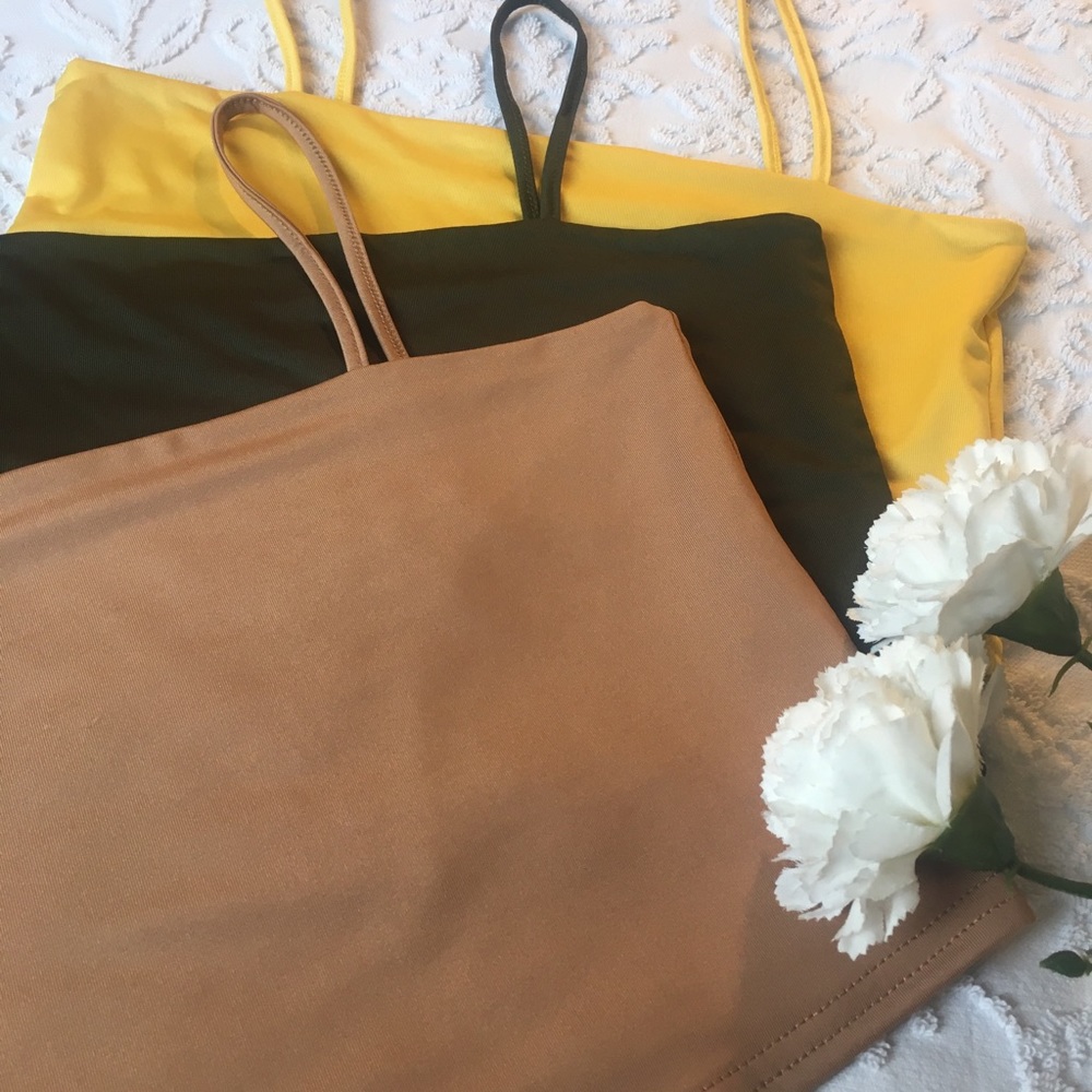 Crop Top Yellow Small